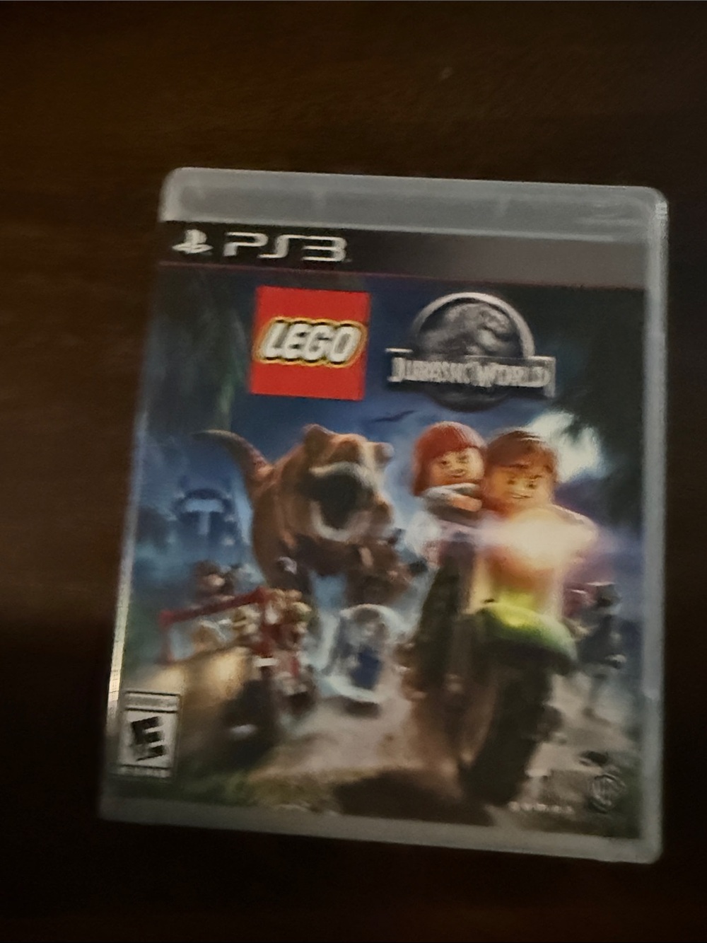 Lego Jurassic World PS3 Game Case with Colorful Cover Art